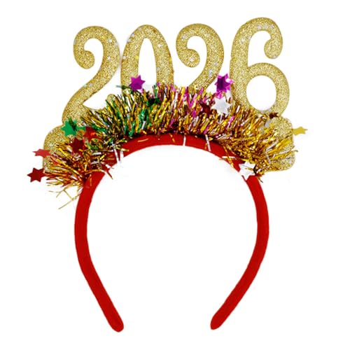 TEMOOUES Funkelnde Neujahrs-Stirnbänder mit glitzernder Zahl und Girlanden, für Festivals, Partys, Feiern, Versammlungen, verstellbare Stirnbänder für alle Altersgruppen TEMOOUES Funkelnde Neujahrs-Stirnbänder mit glitzernder Zahl und Girlanden, für Festivals, Partys, Feiern, Versammlungen, verstellbare Stirnbänder für alle Altersgruppen von TEMOOUES