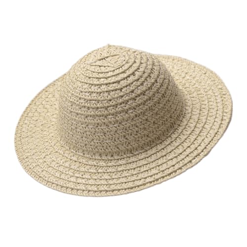 TEMOOUES Handgefertigter kleiner Hut, unlackiert, weiches Rattan-Papier, Hüte für Kinder, Erwachsene, Kunst, Handwerk, Hochzeit, Babyparty, Dekoration, Mehrzweck-Rattan-Papier von TEMOOUES