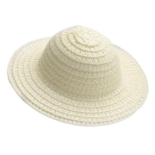 TEMOOUES Handgefertigter kleiner Hut, unlackiert, weiches Rattan-Papier, Hüte für Kinder, Erwachsene, Kunst, Handwerk, Hochzeit, Babyparty, Dekoration, Mehrzweck-Rattan-Papier von TEMOOUES