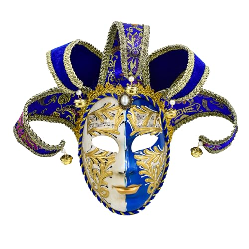 TEMOOUES Karneval Maskerade Narren Venezianer Karneval Halloween Kostüm für Damen und Herren von TEMOOUES