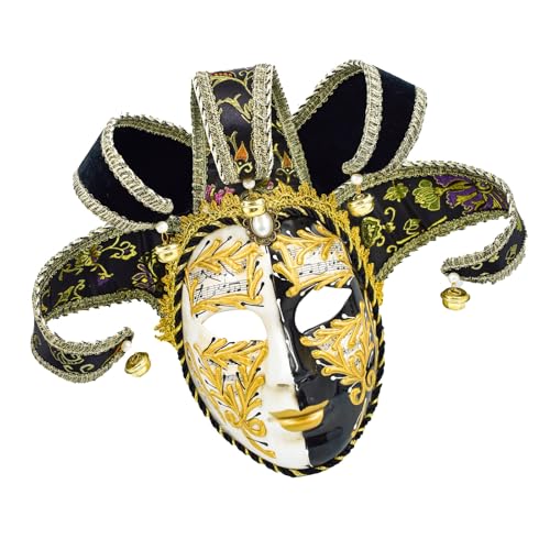TEMOOUES Karnevalskostüm für Damen und Herren, Maskerade Narren Venezianer Karneval Halloween Kostüm TEMOOUES Karnevalskostüm für Damen und Herren, Maskerade Narren Venezianer Karneval Halloween Kostüm von TEMOOUES