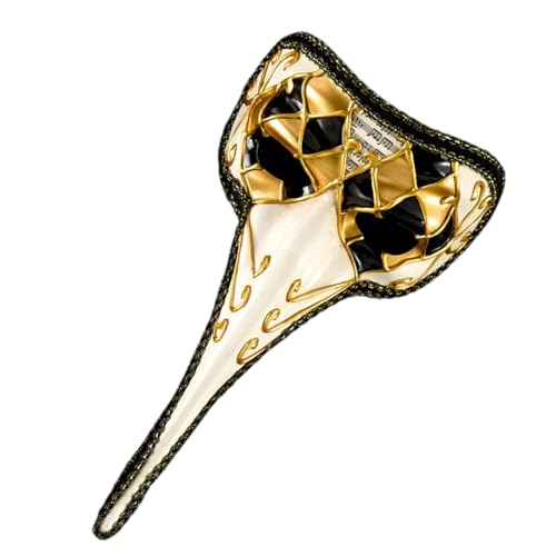 TEMOOUES Maskerade-Kostüm mit langer Nase, Halloween-Augenmaske, Maskerade, halbes Gesicht, für Damen und Herren, Halloween-Brillen TEMOOUES Maskerade-Kostüm mit langer Nase, Halloween-Augenmaske, Maskerade, halbes Gesicht, für Damen und Herren, Halloween-Brillen von TEMOOUES