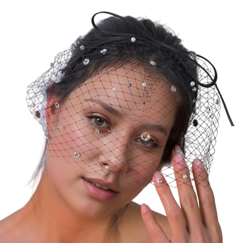 TEMOOUES Stilvoller Fascinator mit Perlenstickerei, 20er-Jahre-Kostüm, Flapper, Dame, Schleife, Haarband für besondere Anlässe, Cocktail-Party, besondere Anlässe TEMOOUES Stilvoller Fascinator mit Perlenstickerei, 20er-Jahre-Kostüm, Flapper, Dame, Schleife, Haarband für besondere Anlässe, Cocktail-Party, besondere Anlässe von TEMOOUES