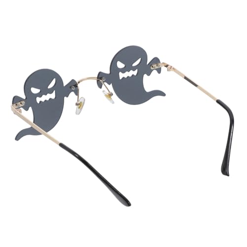 TEMPNAP 1paar Randlose Sonnenbrille Mit Geisterdesign Für Partys Leichte Und Bequeme Brille Ac-materialien Für Halloween Und Festivals Unisex Macht Sie Zum Blickfang von TEMPNAP