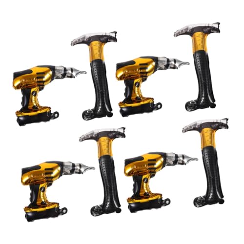 TEMPNAP 1 Satz Aluminiumfolie Ballon Reparaturwerkzeuge Teilig Hammer und Bohrer für Kreative Partydekoration und Geburtstagsfeiern für Fotos und Erinnerungen TEMPNAP 1 Satz Aluminiumfolie Ballon Reparaturwerkzeuge Teilig Hammer und Bohrer für Kreative Partydekoration und Geburtstagsfeiern für Fotos und Erinnerungen von TEMPNAP