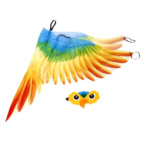 TEMPNAP 1 Satz Papageienkostüm für Vogelkopfband und Umhang für Halloween Kostümpartys und Aufführungen Leuchtende Farben Einzigartiges Design für Themenveranstaltungen und Kreative TEMPNAP 1 Satz Papageienkostüm für Vogelkopfband und Umhang für Halloween Kostümpartys und Aufführungen Leuchtende Farben Einzigartiges Design für Themenveranstaltungen und Kreative von TEMPNAP