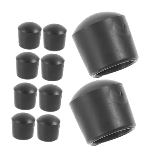 TEMPNAP 16 Stück Teiliges Endkappen für Tischfußballstangen Schwarze Robuste Eisenkappen Einfache Montage Langlebiger Schutz für Foosball Rod End Covers Ersatzteile für Fußballtisch von TEMPNAP