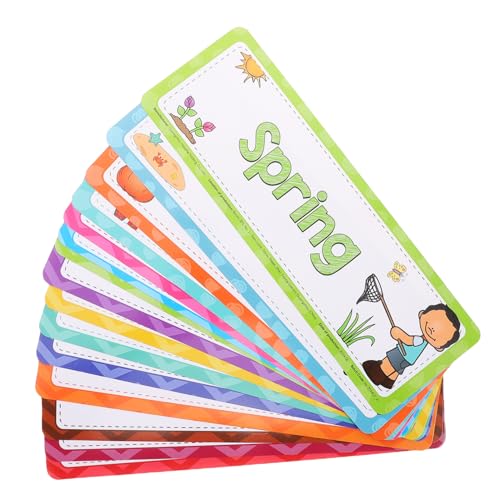 TEMPNAP 16 Stück Teiliges Englisch Monate und Jahreszeiten Lernkarten Set für Kindergarten und Zuhause Bunte Vokabelkarten zur Sprachförderung und Interaktiven Unterrichtsunterstützung TEMPNAP 16 Stück Teiliges Englisch Monate und Jahreszeiten Lernkarten Set für Kindergarten und Zuhause Bunte Vokabelkarten zur Sprachförderung und Interaktiven Unterrichtsunterstützung von TEMPNAP