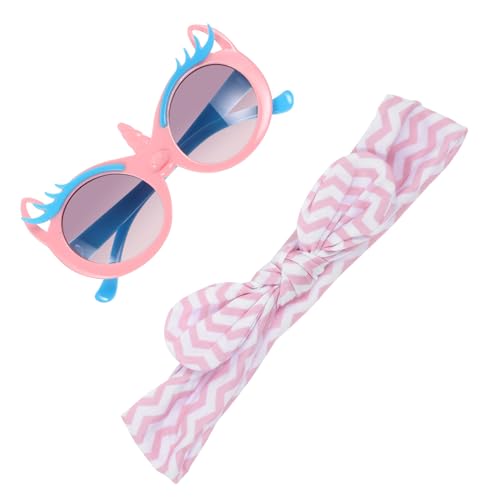 TEMPNAP 1satz Junge Mädchen-sonnenbrillen Mit Haarband Lustige Einhorn-sonnenbrille Für Mädchen Uv-schutz Leicht Kratzfest Für Partys Und Outdoor-aktivitäten von TEMPNAP