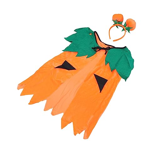 TEMPNAP 1Satz Halloween Kürbismantel Haarband Festliche für Halloween Partys Atmungsaktives Langlebiges Material Kreatives Design für Kleine Halloween Fans von TEMPNAP