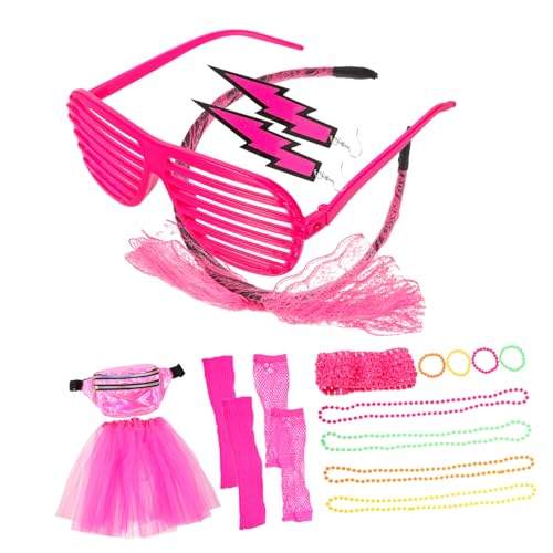 TEMPNAP 1Satz Jahre Kostüm für Frauen Retro Party Zubehör mit Halskette Armband Haarreif für Mottoparty Karneval Abschlussball Accessoires TEMPNAP 1Satz Jahre Kostüm für Frauen Retro Party Zubehör mit Halskette Armband Haarreif für Mottoparty Karneval Abschlussball Accessoires von TEMPNAP