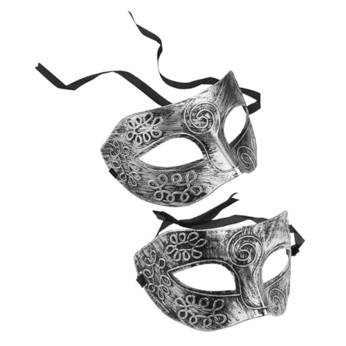 TEMPNAP 2 Stück Halloween Maske Party Maske Prinz Karnevalsmaske Abschlussball Cosplay Maske Kleiderparty Zubehör Kleidermaske Für Frauen Masken Für Erwachsene Cosplay von TEMPNAP