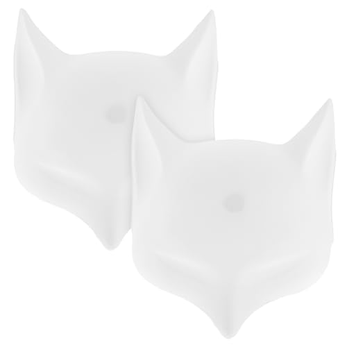 TEMPNAP 2 Stück Leere Fuchsmaske Maskerade Masken Fuchs Leere Masken Halloween -masken Lustige Maske Maskerade Fuchsmasken Tiermasken Tiergesichtsmaske Plastik Weiß TEMPNAP 2 Stück Leere Fuchsmaske Maskerade Masken Fuchs Leere Masken Halloween -masken Lustige Maske Maskerade Fuchsmasken Tiermasken Tiergesichtsmaske Plastik Weiß von TEMPNAP