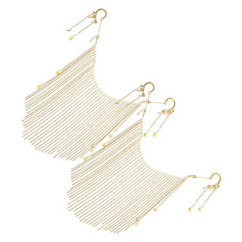 TEMPNAP 2 Stück Quasten Gesichtskette für Hanfu Maskerade Maske für Frauen für Bühnenaufführungen und Kostümpartys Antikes Design mit Luxuriösem TEMPNAP 2 Stück Quasten Gesichtskette für Hanfu Maskerade Maske für Frauen für Bühnenaufführungen und Kostümpartys Antikes Design mit Luxuriösem von TEMPNAP