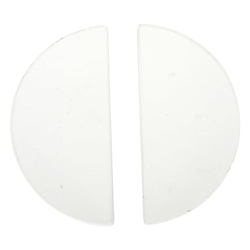 TEMPNAP 2 Stück Teiliges Glas Halbrund optikset Polierte Glaslinse für Physikalische Experimente Konvergierende Lichtbrechung Wissenschaftlicher Unterricht für Labor und Klassenzimmer von TEMPNAP
