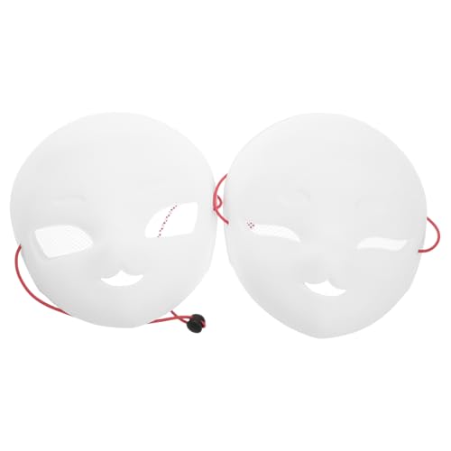 TEMPNAP Robustes Weißes Maskenset Aus Netzgarn Blanko Ideal Für Halloween-maskenbälle Und Partys von TEMPNAP