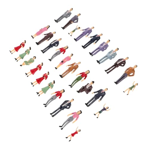 TEMPNAP 30 Stück Sandtisch-charaktermodell Modelszene Winzige Menschenfiguren Miniatur-puppenhausmenschen Abs-Kunststoff TEMPNAP 30 Stück Sandtisch-charaktermodell Modelszene Winzige Menschenfiguren Miniatur-puppenhausmenschen Abs-Kunststoff von TEMPNAP