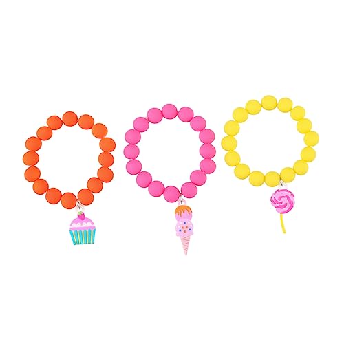 TEMPNAP 3Stücke Teiliges Kinderperlenarmband mit Eiscremeanhängern Trendiger Kinderschmuck für Geburtstagsgeschenk oder Mitgebsel für Kinderfeiern TEMPNAP 3Stücke Teiliges Kinderperlenarmband mit Eiscremeanhängern Trendiger Kinderschmuck für Geburtstagsgeschenk oder Mitgebsel für Kinderfeiern von TEMPNAP