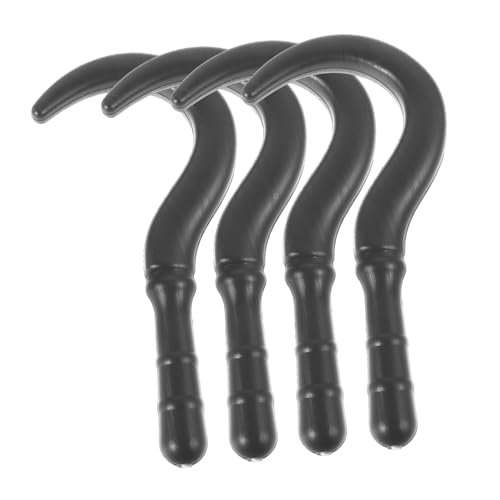 TEMPNAP 4 Pcs Piratenhaken Handkostüm Zubehör Realistischer Plastikpiratenhaken Für Kinder Und Erwachsene Ideal Für Halloween -themenpartys Und Piratendekorationen von TEMPNAP