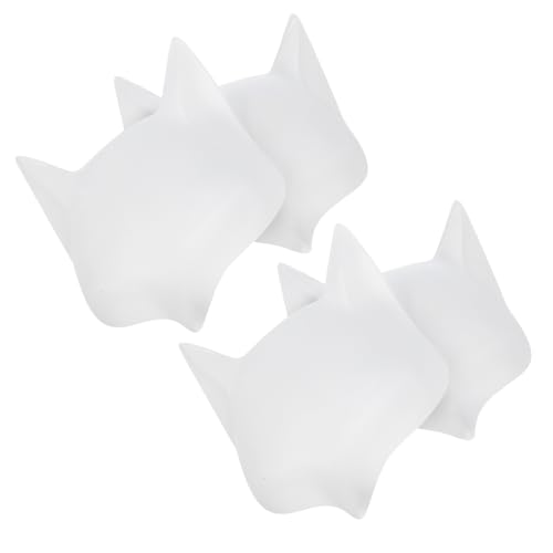 TEMPNAP 4-teilige Tier-cosplay-maske: Weiße Blanko-gesichtsmasken, Diy-fuchs Und -katze, Bemaltes Maskerade-halloween-kostümzubehör – Für Partys Und Verkleidungsrequisiten TEMPNAP 4-teilige Tier-cosplay-maske: Weiße Blanko-gesichtsmasken, Diy-fuchs Und -katze, Bemaltes Maskerade-halloween-kostümzubehör – Für Partys Und Verkleidungsrequisiten von TEMPNAP