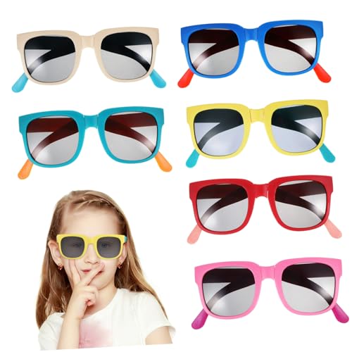 TEMPNAP 6 Stück Kindersonnenbrille Neuartige Sonnenbrille Geburtstag Sonnenbrille Faltbare Sonnenbrille Schutzbrille Bulk-sonnenbrille Für Partybevorzugungen Für Stk TEMPNAP 6 Stück Kindersonnenbrille Neuartige Sonnenbrille Geburtstag Sonnenbrille Faltbare Sonnenbrille Schutzbrille Bulk-sonnenbrille Für Partybevorzugungen Für Stk von TEMPNAP