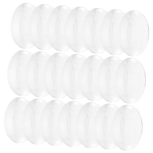 TEMPNAP 60 Stück Teiliges Transparente Bi konvexe Optiklinsen aus Acryl für Physikunterricht Langlebige Sammellinsen zur Vergrößerung für Experimente und DIY projekte von TEMPNAP