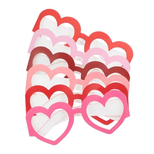 TEMPNAP 6Stücke Herzförmige Sonnenbrillen für Valentinstag Papierbrillen mit Romantischem Design Partyzubehör für Frauen und Mädchen Foto Requisiten für Valentinstagspartys TEMPNAP 6Stücke Herzförmige Sonnenbrillen für Valentinstag Papierbrillen mit Romantischem Design Partyzubehör für Frauen und Mädchen Foto Requisiten für Valentinstagspartys von TEMPNAP