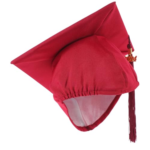 TEMPNAP Bachelor-Kappe Kappen Abschlusskappe für Erwachsene Quasten Planke Highschool-Abschlusskappe Party Bretthut Abschlusshüte College -Abschlusshut Doktorhut Polyester von TEMPNAP