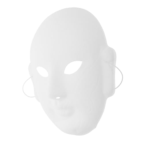 TEMPNAP Blank Bemalbare Vollgesichtmaske für DIY Cosplay Halloween und Karneval für Erwachsene mit Präzisen Mustern für Kreative Projekte TEMPNAP Blank Bemalbare Vollgesichtmaske für DIY Cosplay Halloween und Karneval für Erwachsene mit Präzisen Mustern für Kreative Projekte von TEMPNAP