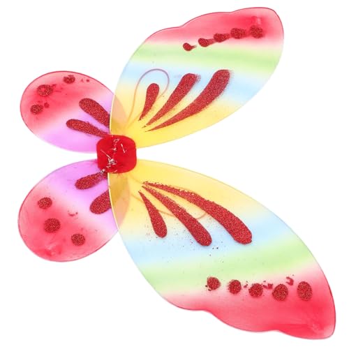 TEMPNAP Bunte Schmetterlingsflügel Schmetterlingsfeenflügel Flügel Kostüm Schmetterlings-halloween-kostüme Für Schmetterling Dekorationen Schmetterlingskostüm Für Damen Nylon von TEMPNAP