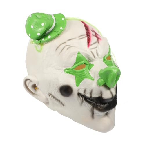 TEMPNAP Clown-Maske gruseliger Clown Erwachsenenmaske Halloween-Cosplay gruseliges Halloween clown verkleiden Maskenkostüm Mask Clown Halloween Kostüm Maske Emulsion Green TEMPNAP Clown-Maske gruseliger Clown Erwachsenenmaske Halloween-Cosplay gruseliges Halloween clown verkleiden Maskenkostüm Mask Clown Halloween Kostüm Maske Emulsion Green von TEMPNAP