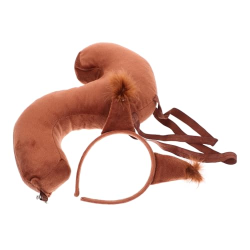 TEMPNAP Eichhörnchen Kostüm Set Plüsch Haarband und für Cosplay für Tierkostüme und Partys Leicht zu Reinigen Realistischem Design TEMPNAP Eichhörnchen Kostüm Set Plüsch Haarband und für Cosplay für Tierkostüme und Partys Leicht zu Reinigen Realistischem Design von TEMPNAP