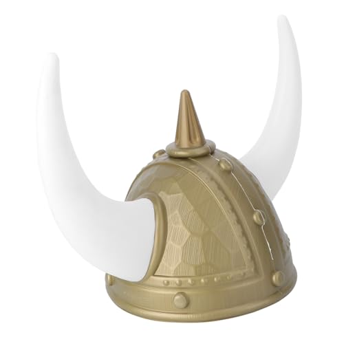 TEMPNAP Einzelner Ox Horn Helm für Festival und Cosplay Partys Brauner Kunststoff Ox Horn Hut für Feiertagsveranstaltungen Karneval und Maskeraden TEMPNAP Einzelner Ox Horn Helm für Festival und Cosplay Partys Brauner Kunststoff Ox Horn Hut für Feiertagsveranstaltungen Karneval und Maskeraden von TEMPNAP