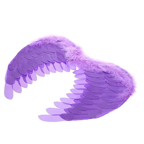 TEMPNAP Federflügelspielzeuge LED Feenflügel für Erwachsene Blau Halloween Mädchen Flügel Requisite Cosplay Cosplay-Flügel- Cosplay-Party-Flügel Kostüm Flügel Violet von TEMPNAP