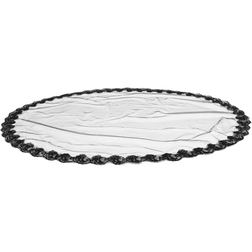 TEMPNAP Halloween Brautschleier Schwarz Gothic Tüll Schleier Kostüm Zubehör für Hochzeiten und Cosplay für Halloween Partys und Vintage Dekorationen von TEMPNAP