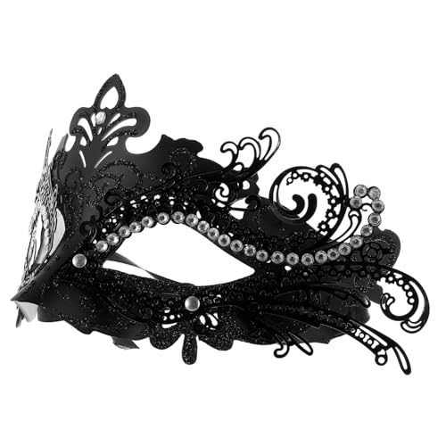 TEMPNAP Halloween Maske Schwarz Maskerade Abschlussball Augenschutz Junggesellinnenabschied Bräutigam Party Dekorationen Hochzeitsparty Masken Karnevals Augenmasken Halloween von TEMPNAP