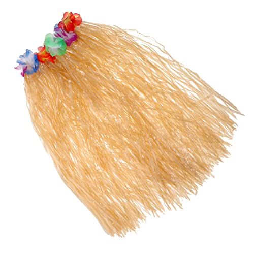 TEMPNAP Hawaiianische Hula Party Pool Brautparty Dekorationen Flamingo Luau Tutu Rock Kostüm Hula Gras Kleidung Grasröcke Für Erwachsene Hawaii Strohrock Hula Kleid Hawaii Rock von TEMPNAP