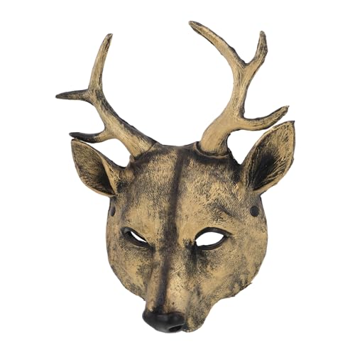 TEMPNAP Hirschmaske Cosplay Hirschmaske 3d Animal Maske Halloween Animal Mask Rentiere Headmaske Elch Kostümrequisiten von TEMPNAP