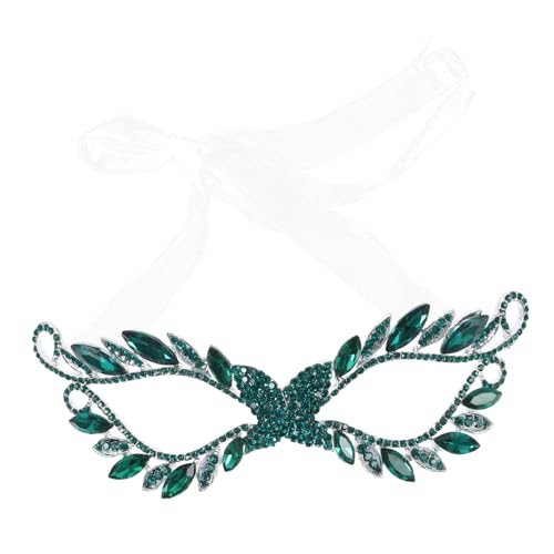 TEMPNAP Hochzeitsmaskenkopfschmuck Masken für Ball Maskerade-Fantasie pennyweise Partydekorationen Masken-Cosplay Maske Maskerade Frauen Partymaske Frauen Strasssteine Grün TEMPNAP Hochzeitsmaskenkopfschmuck Masken für Ball Maskerade-Fantasie pennyweise Partydekorationen Masken-Cosplay Maske Maskerade Frauen Partymaske Frauen Strasssteine Grün von TEMPNAP