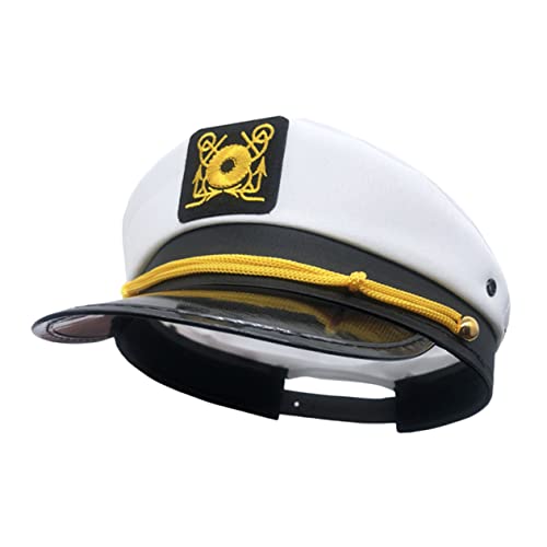 TEMPNAP Kapitänsmütze Verstellbare Mütze für Cosplay Halloween Piratenkostüm und Karneval Unisex Sonnenhut Langlebigem mit Gekrümmtem Krempe TEMPNAP Kapitänsmütze Verstellbare Mütze für Cosplay Halloween Piratenkostüm und Karneval Unisex Sonnenhut Langlebigem mit Gekrümmtem Krempe von TEMPNAP
