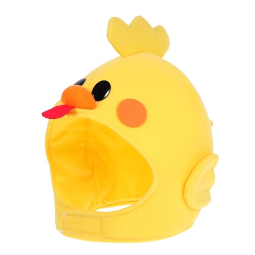TEMPNAP Kuscheliger Plüsch Hühnchen Hut für Cosplay Weiche Tierkopfbedeckung für Halloween Ostern Foto Requisite für Partys Veranstaltungen Gelb TEMPNAP Kuscheliger Plüsch Hühnchen Hut für Cosplay Weiche Tierkopfbedeckung für Halloween Ostern Foto Requisite für Partys Veranstaltungen Gelb von TEMPNAP