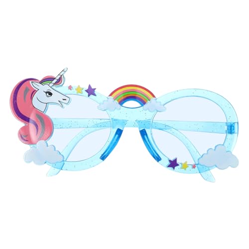 TEMPNAP Lustige Brille Partybrille Party Fotorahmen Einhorn Pferdebrille Brillen Requisiten Lustige Geburtstagsbrille Einhorn Sonnenbrille Kreative Brille Tragbare Partybrille von TEMPNAP