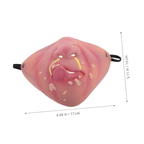 TEMPNAP Lustige Halbes Gesicht Maske Herren Karneval Kostüm Party Masquerade Cosplay Fasching mit Feiner Verarbeitung und Auffälligem Design für Verschiedene Anlässe von TEMPNAP