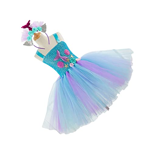 TEMPNAP Mädchen Tutu Rock Meerjungfrau Stil Kleid Geburtstag Party Prinzessin Kostüm Kinder Tutu Rock von TEMPNAP