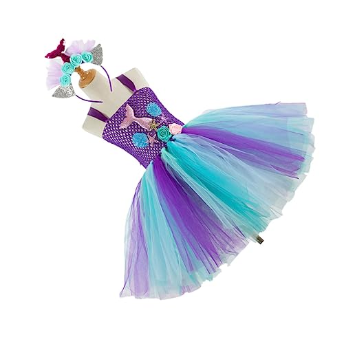 TEMPNAP Modisches Tutu-meerjungfrauenkleid Für Mädchen Zum Geburtstag Und Zum Verkleiden Von Mädchen 5 Jahre Hd93434 Hd93434 von TEMPNAP