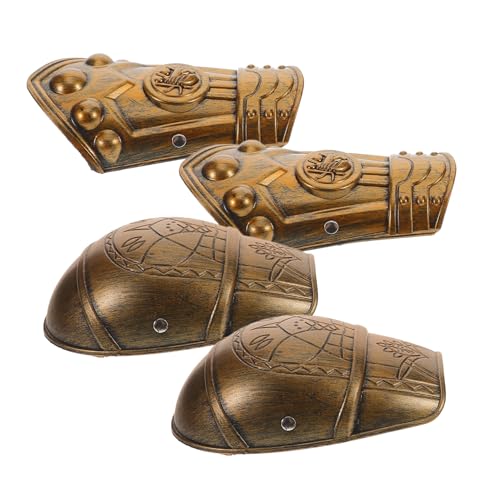 TEMPNAP Mittelalterliches Kostümzubehör Set für Verstellbare Armschienen und Schulterprotektoren für Cosplay Halloween und Maskeraden Retro Rüstungsaccessoires von TEMPNAP