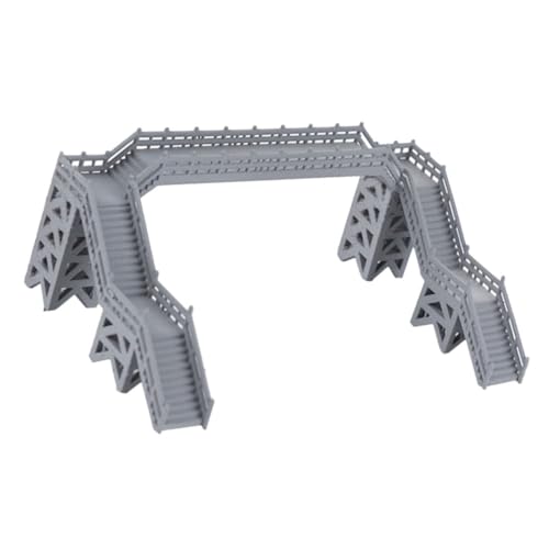 TEMPNAP Modelleisenbahn Zug Züge n Scale People Footbrücke Fußgängerbrückenmodell Modellgebäude Mini-Fußgängerbrücke Geländemodellbausatz Modell eines Fußgängerbrückengebäudes Abs Grau TEMPNAP Modelleisenbahn Zug Züge n Scale People Footbrücke Fußgängerbrückenmodell Modellgebäude Mini-Fußgängerbrücke Geländemodellbausatz Modell eines Fußgängerbrückengebäudes Abs Grau von TEMPNAP