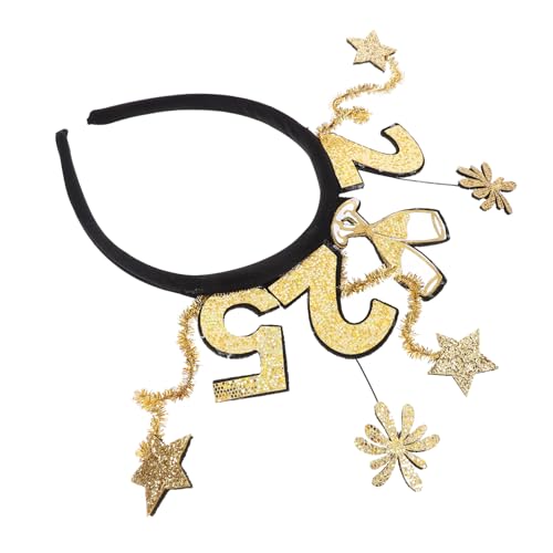 TEMPNAP Neujahrs Stirnband Silvesterparty Zubehör Feier Neujahrsparty Zubehör Requisite Festliches Neujahrs Stirnband Neujahrs Haarbänder 2025 Kopfbedeckung Kopfbedeckung Stoff TEMPNAP Neujahrs Stirnband Silvesterparty Zubehör Feier Neujahrsparty Zubehör Requisite Festliches Neujahrs Stirnband Neujahrs Haarbänder 2025 Kopfbedeckung Kopfbedeckung Stoff von TEMPNAP