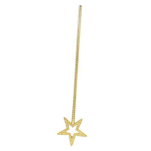 TEMPNAP Pentagramm-Zauberstab Mädchen funkeln Feenflügel Kostüm klein Fairy Wand Party zubehör Fee Kostüm Requisit Bühnenleistungsrequisite für Plastik Golden von TEMPNAP