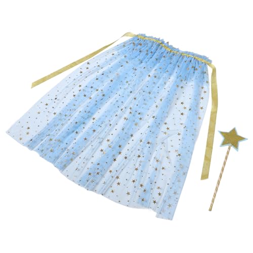 TEMPNAP Mädchen Prinzessin Dress up Tüll Cape Prinzessin Stern Dress up Kostüm für Jungen und Mädchen Party von TEMPNAP